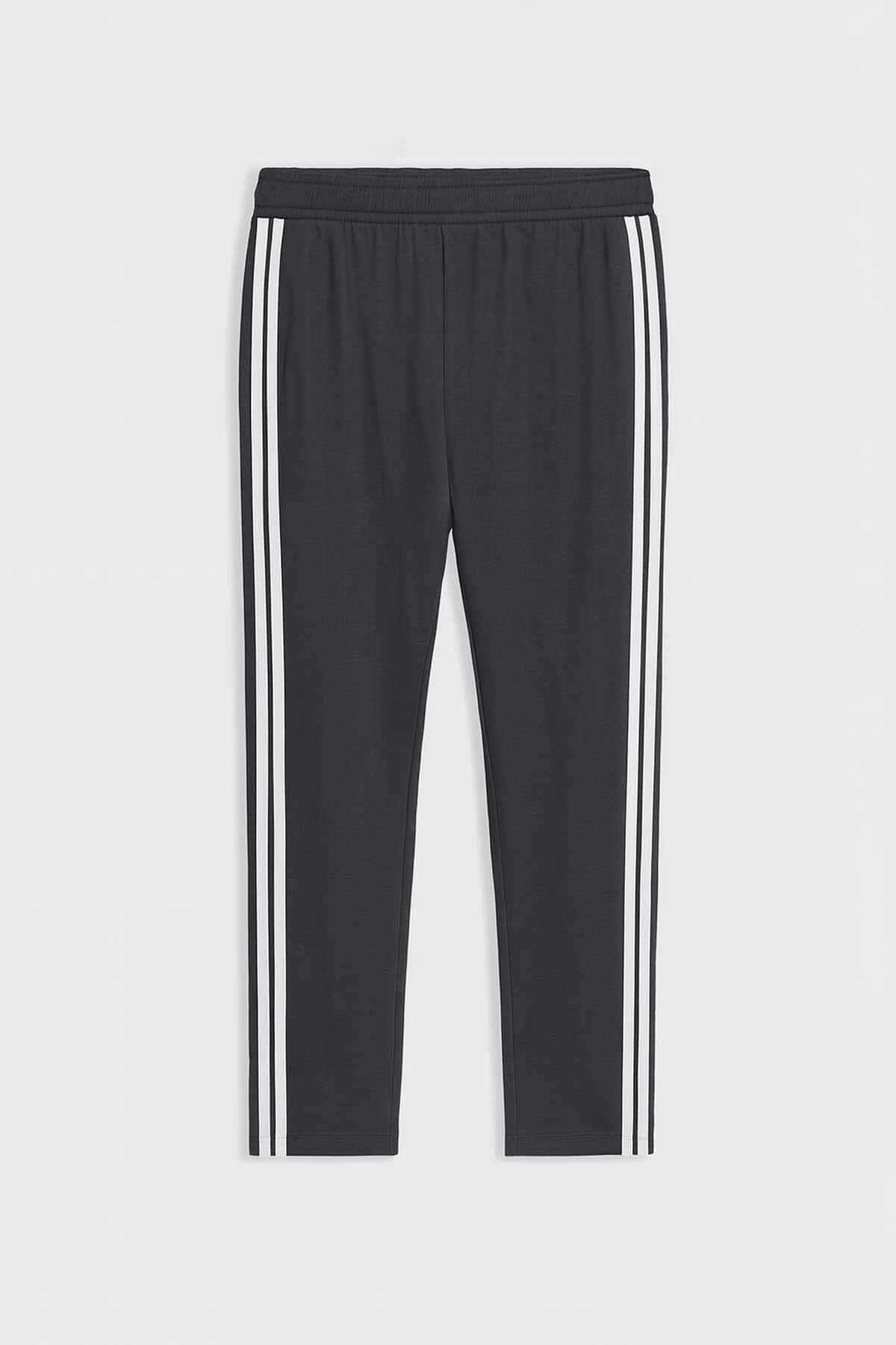 Men's Contrast Panel Striped Trousers