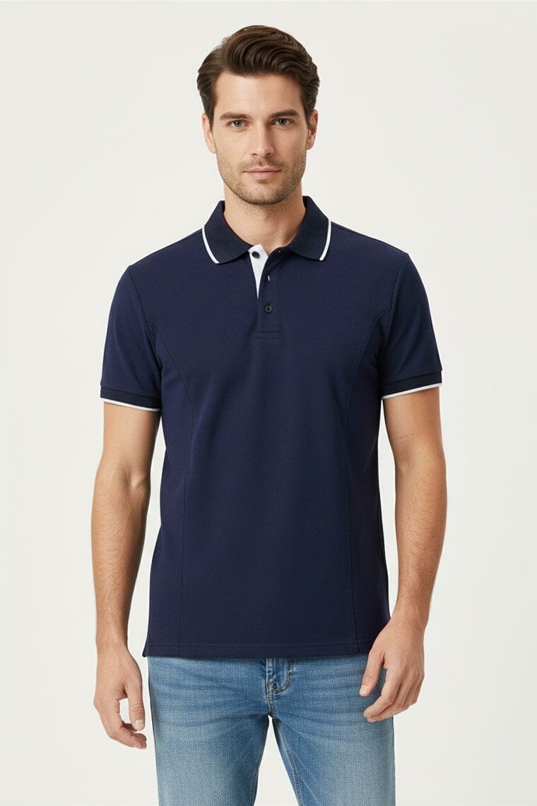 Polo Republica Men's Quick Dry Tipped Minor Fault Polo Shirt