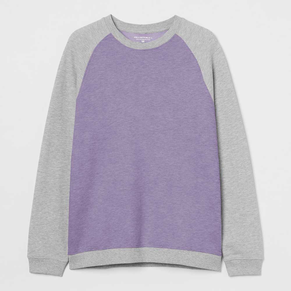 Polo Republica Men's Raglan Sleeve Fleece Minor Fault Sweat Shirt
