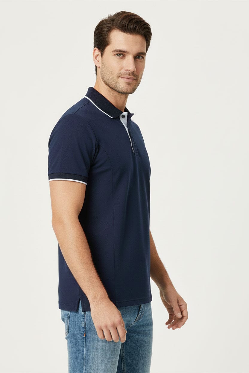 Polo Republica Men's Quick Dry Tipped Minor Fault Polo Shirt