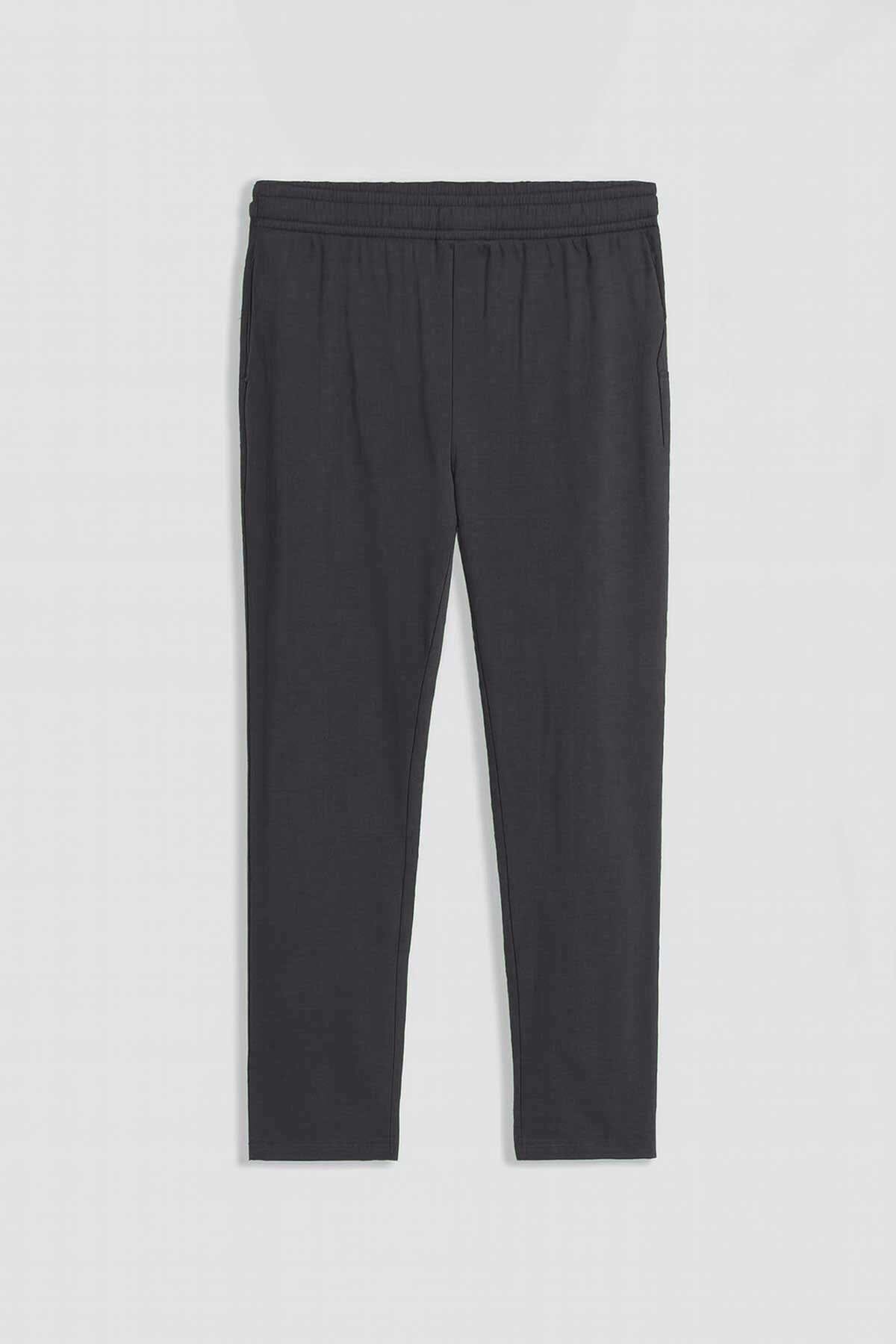 Men's Contrast Panel Striped Trousers