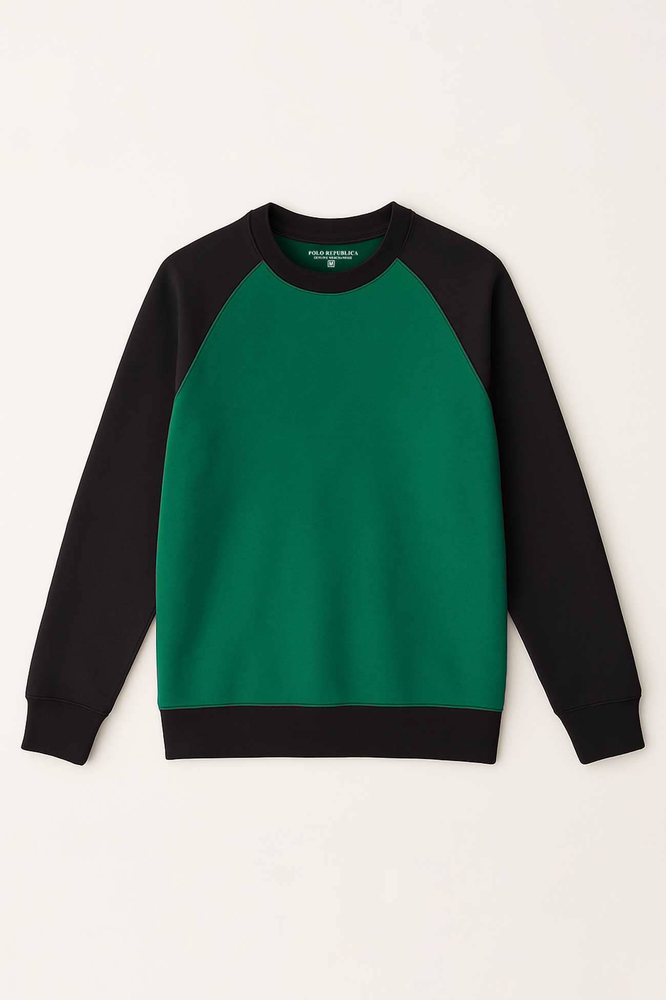 Polo Republica Men's Raglan Sleeve Fleece Minor Fault Sweat Shirt