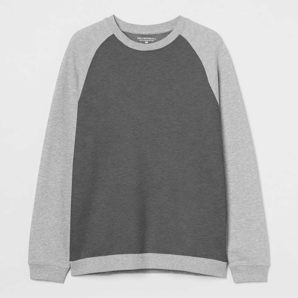 Polo Republica Men's Raglan Sleeve Fleece Minor Fault Sweat Shirt