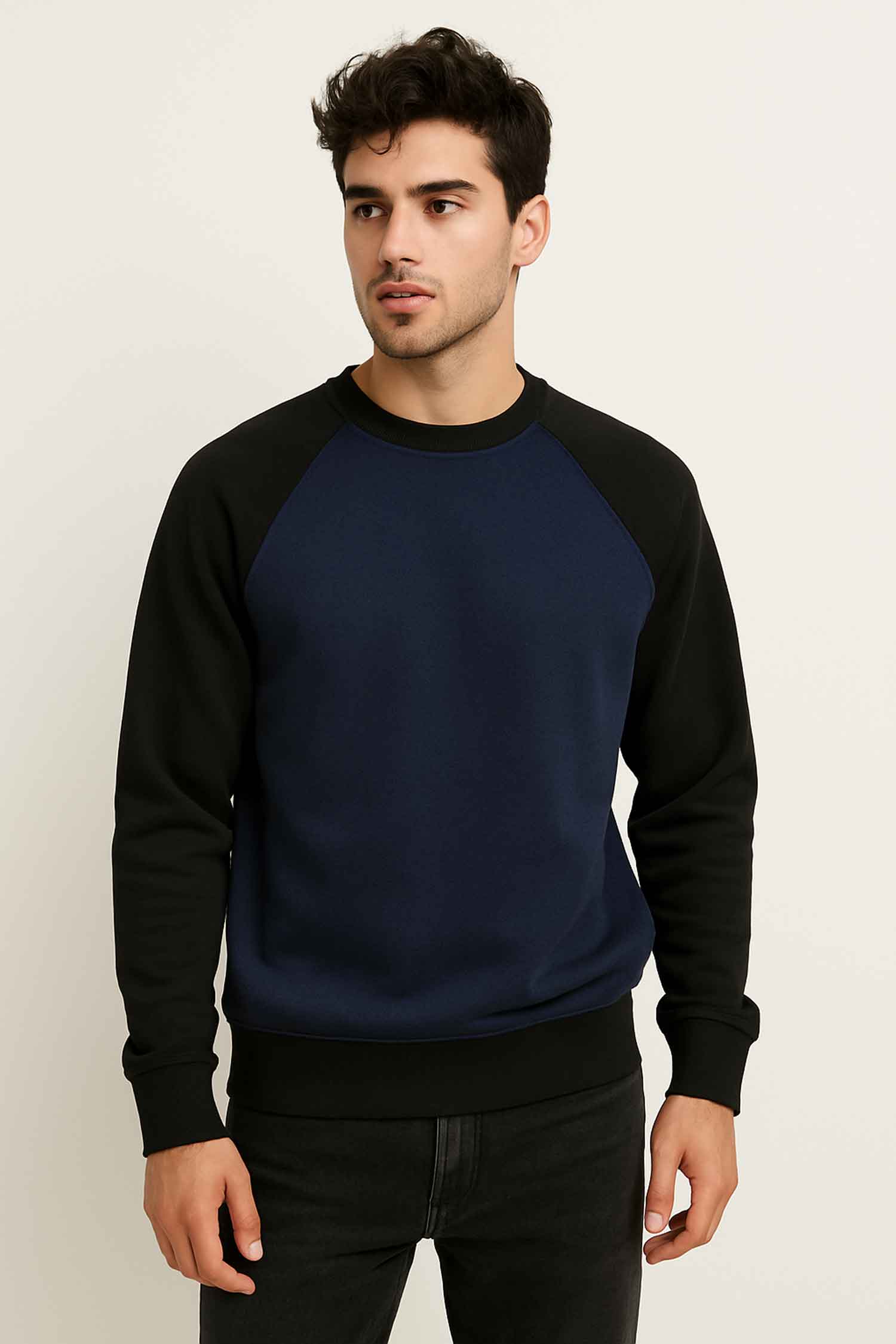 Polo Republica Men's Raglan Sleeve Fleece Minor Fault Sweat Shirt