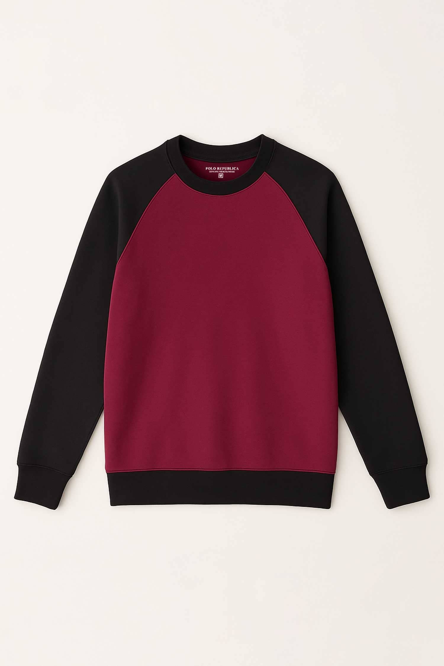 Polo Republica Men's Raglan Sleeve Fleece Minor Fault Sweat Shirt
