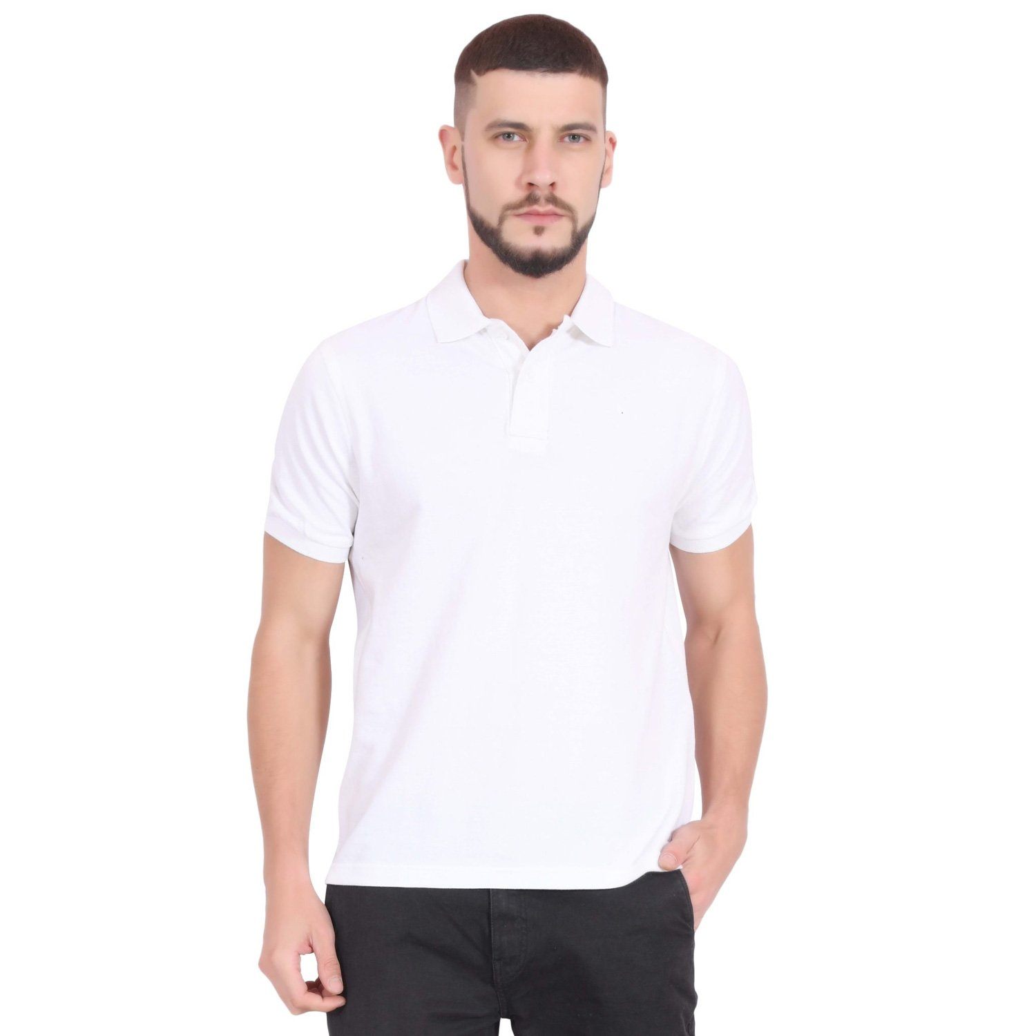 Men's Trend Short Sleeve Minor Fault Polo Shirt
