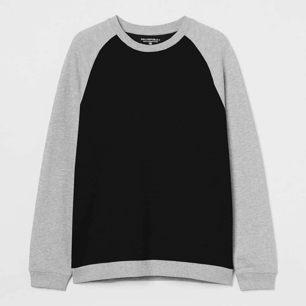 Polo Republica Men's Raglan Sleeve Fleece Minor Fault Sweat Shirt