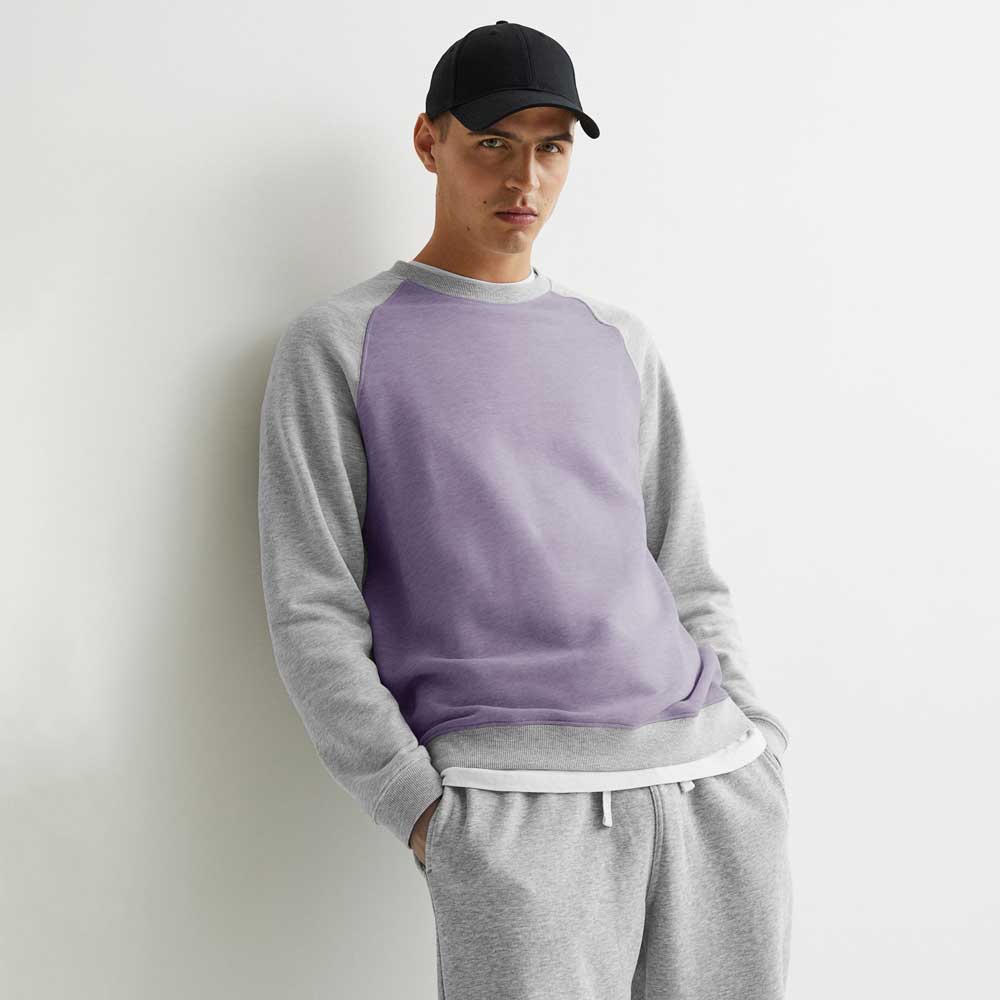 Polo Republica Men's Raglan Sleeve Fleece Minor Fault Sweat Shirt