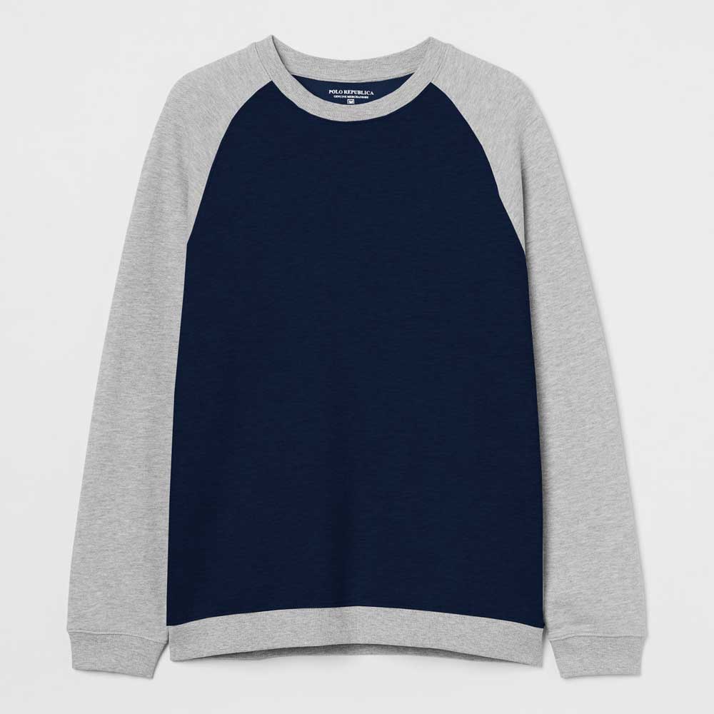 Polo Republica Men's Raglan Sleeve Fleece Minor Fault Sweat Shirt